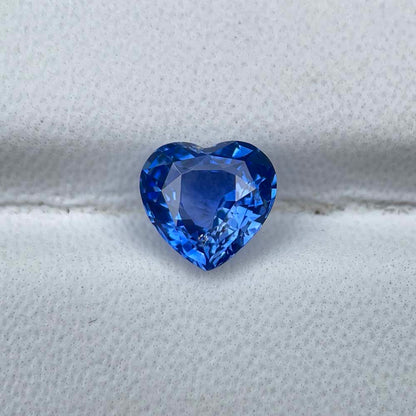 1.55ct Natural UNHEATED Heart Cut Blue Sapphire