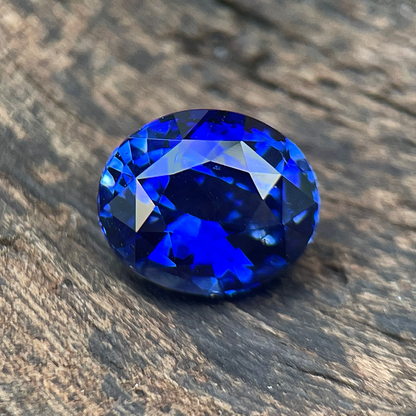 2.24ct Natural UNHEATED Oval Cut Blue Sapphire